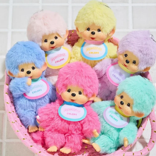 MONCHHICHI COLOURS KEYCHAIN