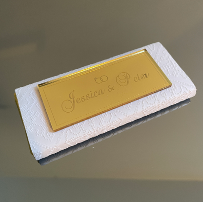 MINI CHOCOLATE BAR FAVOR WITH PLAQUE