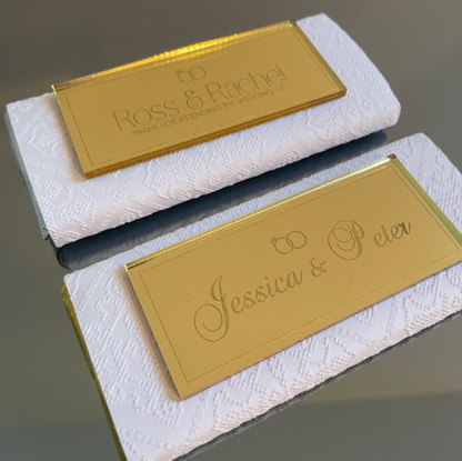 MINI CHOCOLATE BAR FAVOR WITH PLAQUE