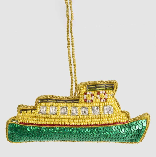 SYDNEY FERRY BEADED CHRISTMAS TREE ORNAMENT