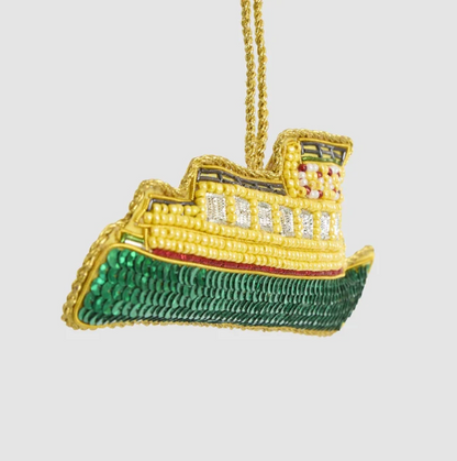 SYDNEY FERRY BEADED CHRISTMAS TREE ORNAMENT