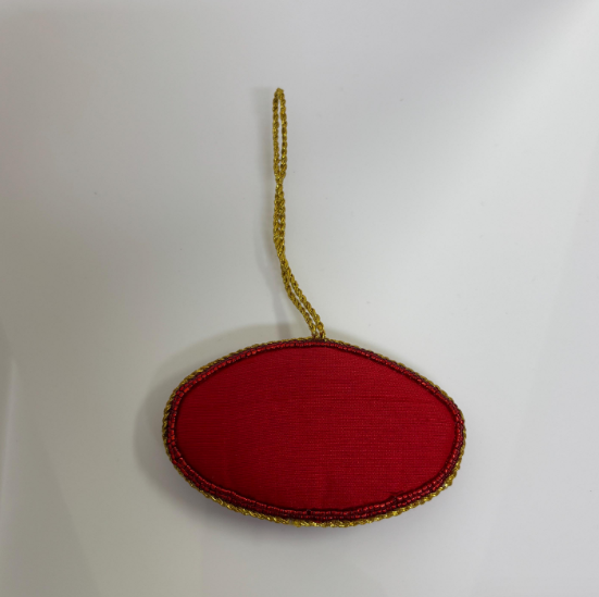 GILBERT AFL RUGBY BALL BEADED CHRISTMAS TREE ORNAMENT