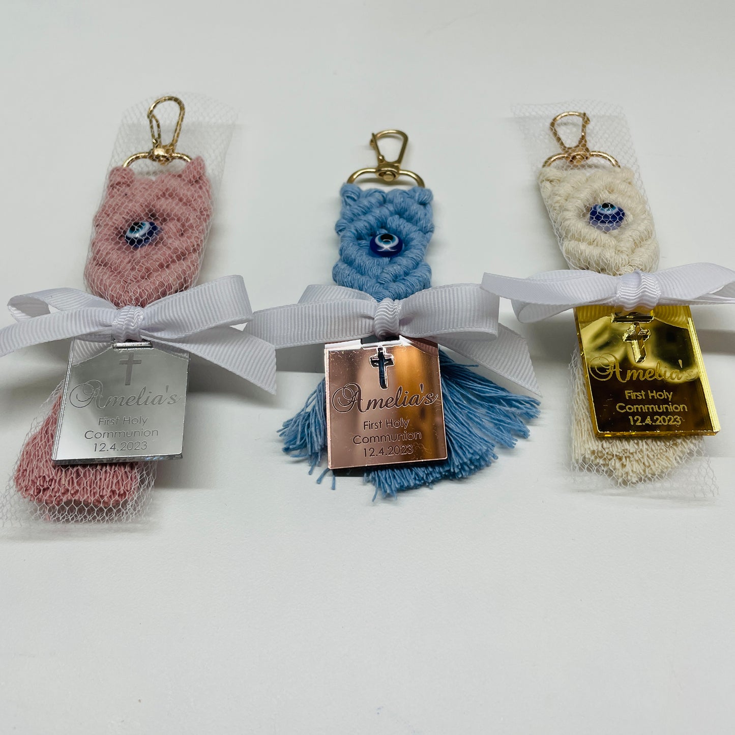 5 x EXIL EYE MACRAME KEYCHAIN