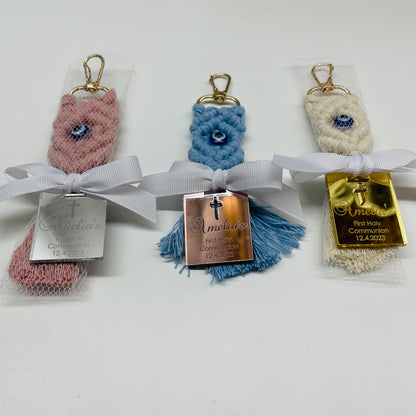 5 x EXIL EYE MACRAME KEYCHAIN