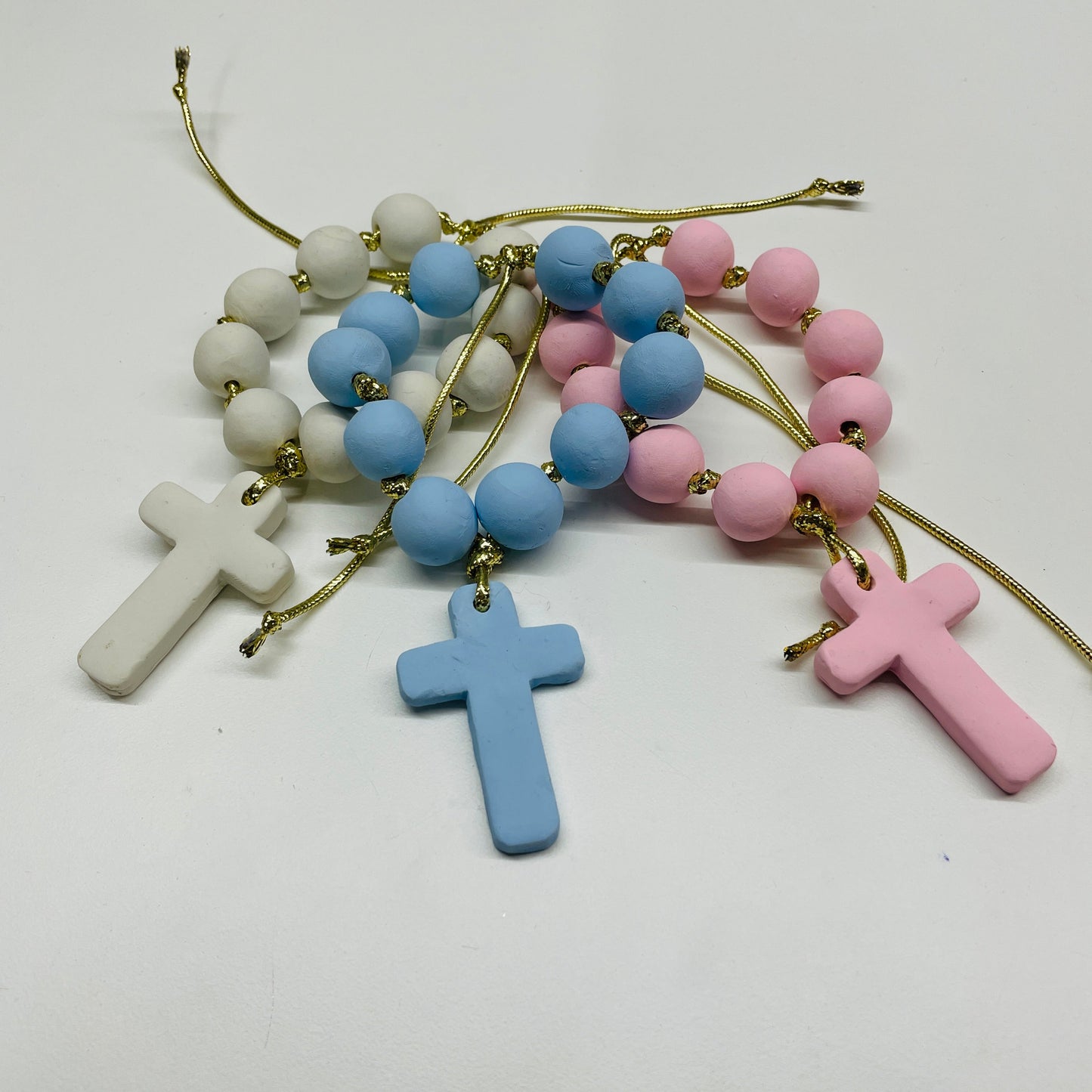 CLAY BEADS BOMBONIERE PERSONALISED READY MADE BOXED