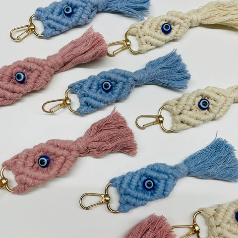 5 x EXIL EYE MACRAME KEYCHAIN