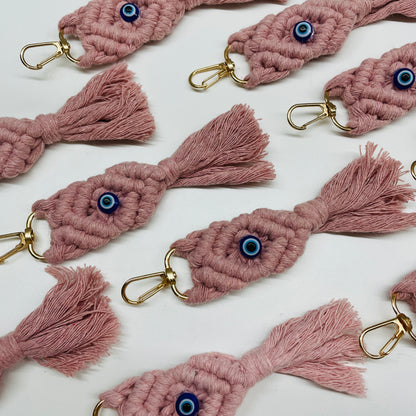 5 x EXIL EYE MACRAME KEYCHAIN