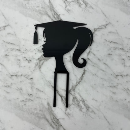 GRADUATION GIRL CAKE TOPPER