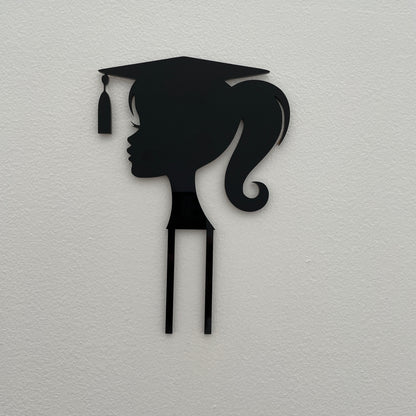 GRADUATION GIRL CAKE TOPPER
