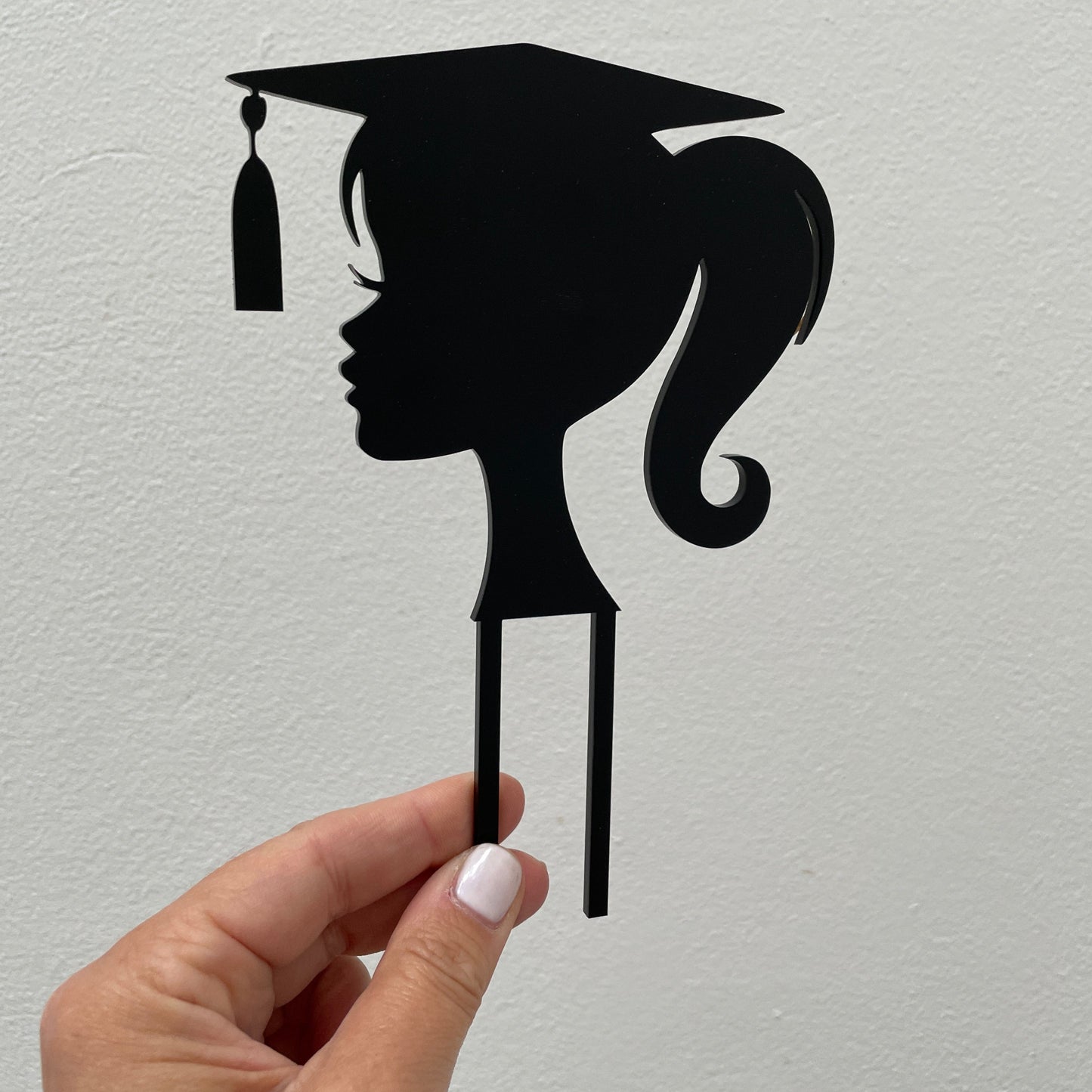 GRADUATION GIRL CAKE TOPPER