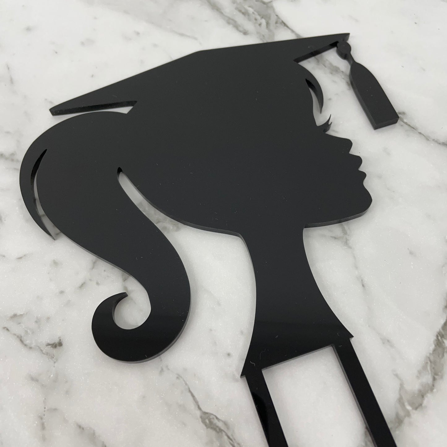 GRADUATION GIRL CAKE TOPPER