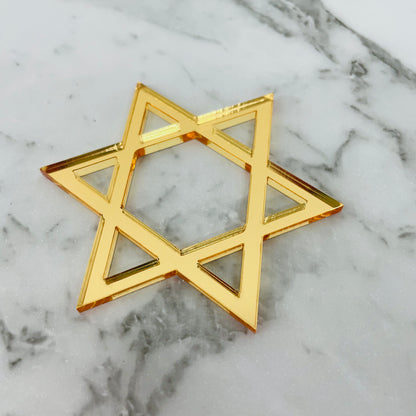 STAR OF DAVID NAPKIN RING HOLDERS SET OF 6