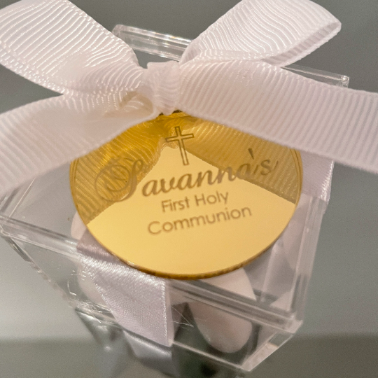 10 X PERSONALISED ACRYLIC NAME TAGS