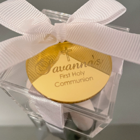 10 X PERSONALISED ACRYLIC NAME TAGS