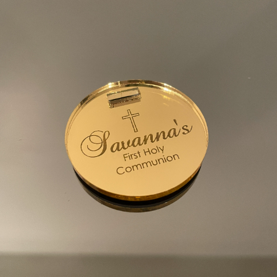 10 X PERSONALISED ACRYLIC NAME TAGS