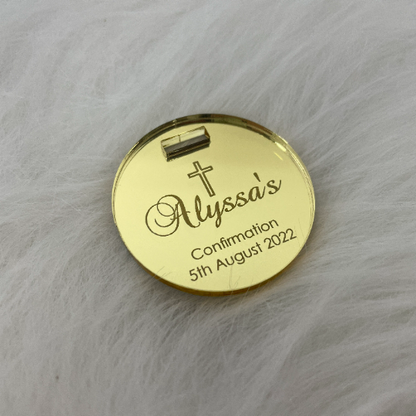 10 X PERSONALISED ACRYLIC NAME TAGS