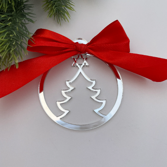 HANUKKAH CHRISTMAS TREE STAR OF DAVID BAUBLE