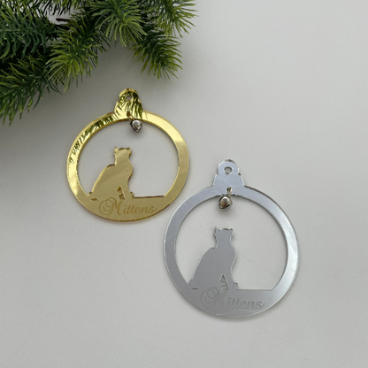 CUSTOM CAT CHRISTMAS BAUBLE