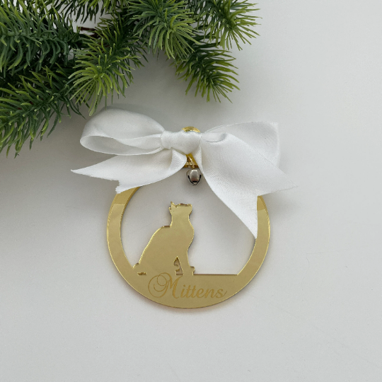 CUSTOM CAT CHRISTMAS BAUBLE