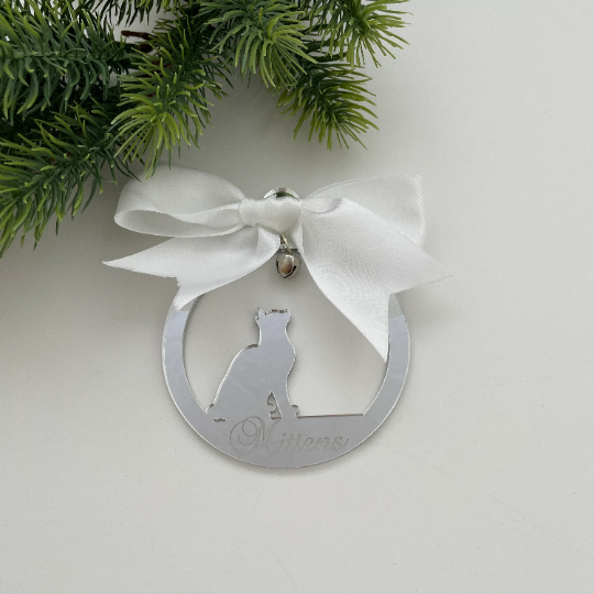 CUSTOM CAT CHRISTMAS BAUBLE