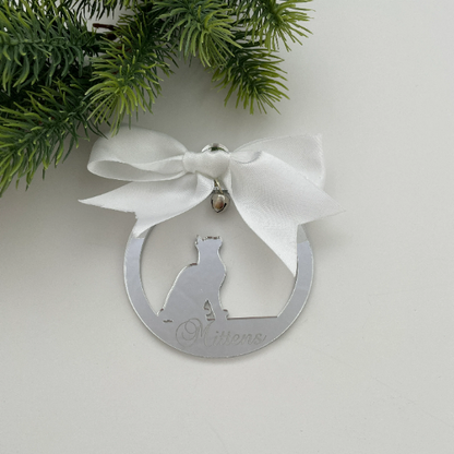 CUSTOM CAT CHRISTMAS BAUBLE