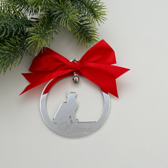CUSTOM CAT CHRISTMAS BAUBLE