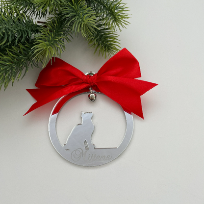 CUSTOM CAT CHRISTMAS BAUBLE