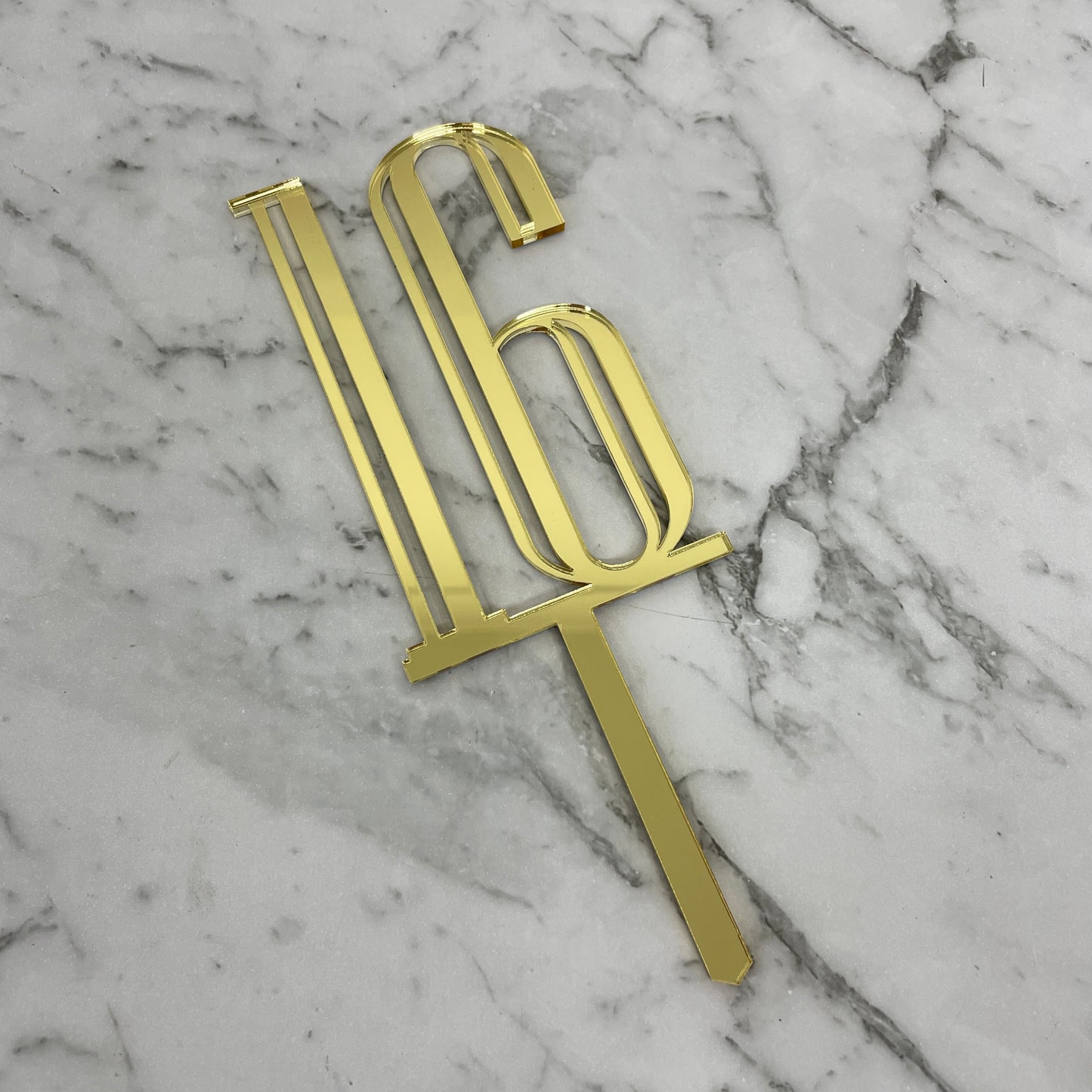 16TH BIRTHDAY ACRYLIC CAKE TOPPER
