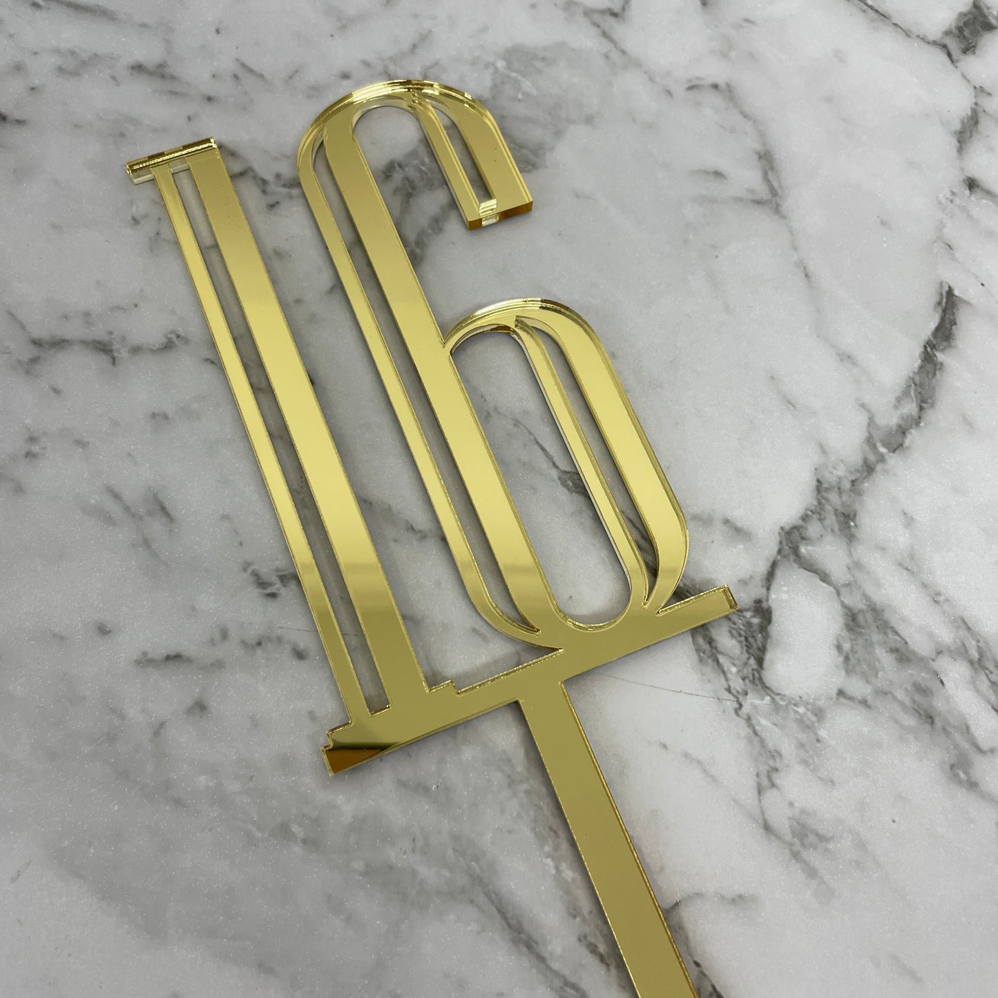 16TH BIRTHDAY ACRYLIC CAKE TOPPER