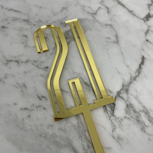 21ST BIRTHDAY ACRYLIC CAKE TOPPER