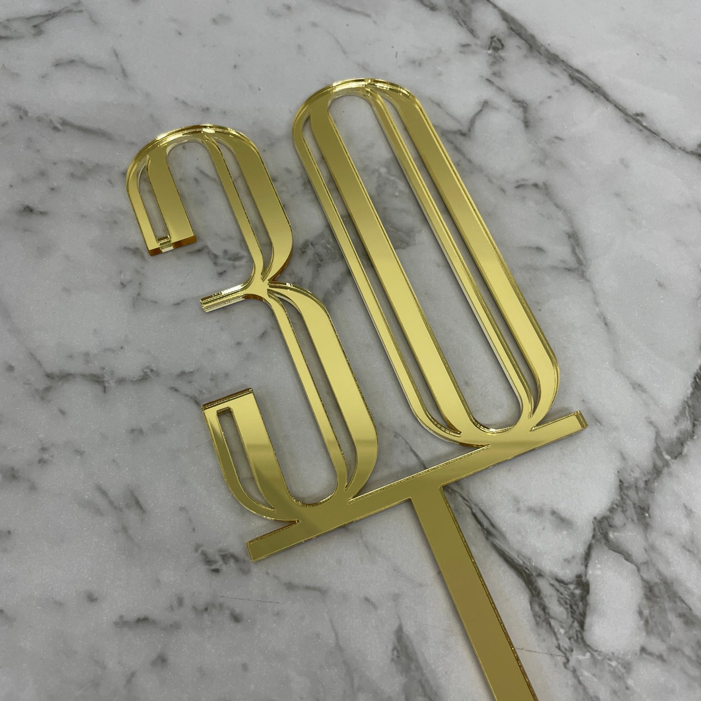30TH BIRTHDAY ACRYLIC CAKE TOPPER