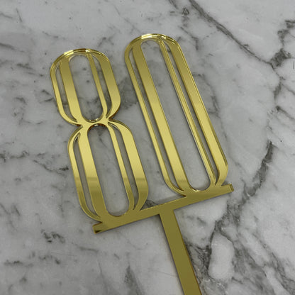 80TH BIRTHDAY ACRYLIC CAKE TOPPER