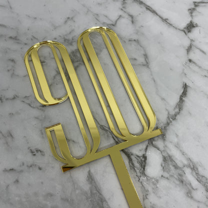 90TH BIRTHDAY ACRYLIC CAKE TOPPER