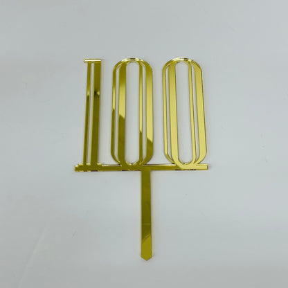 100TH BIRTHDAY ACRYLIC CAKE TOPPER