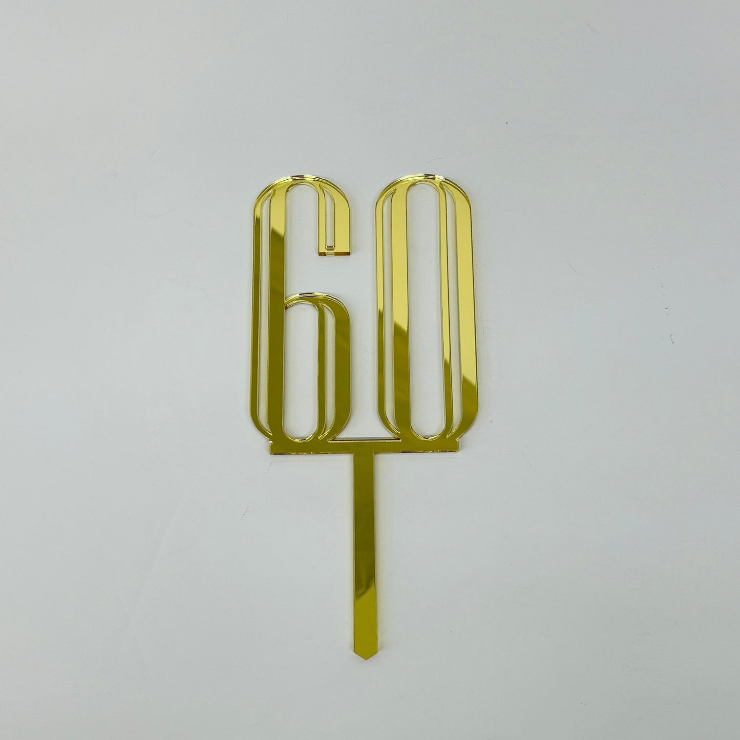 60TH BIRTHDAY ACRYLIC CAKE TOPPER