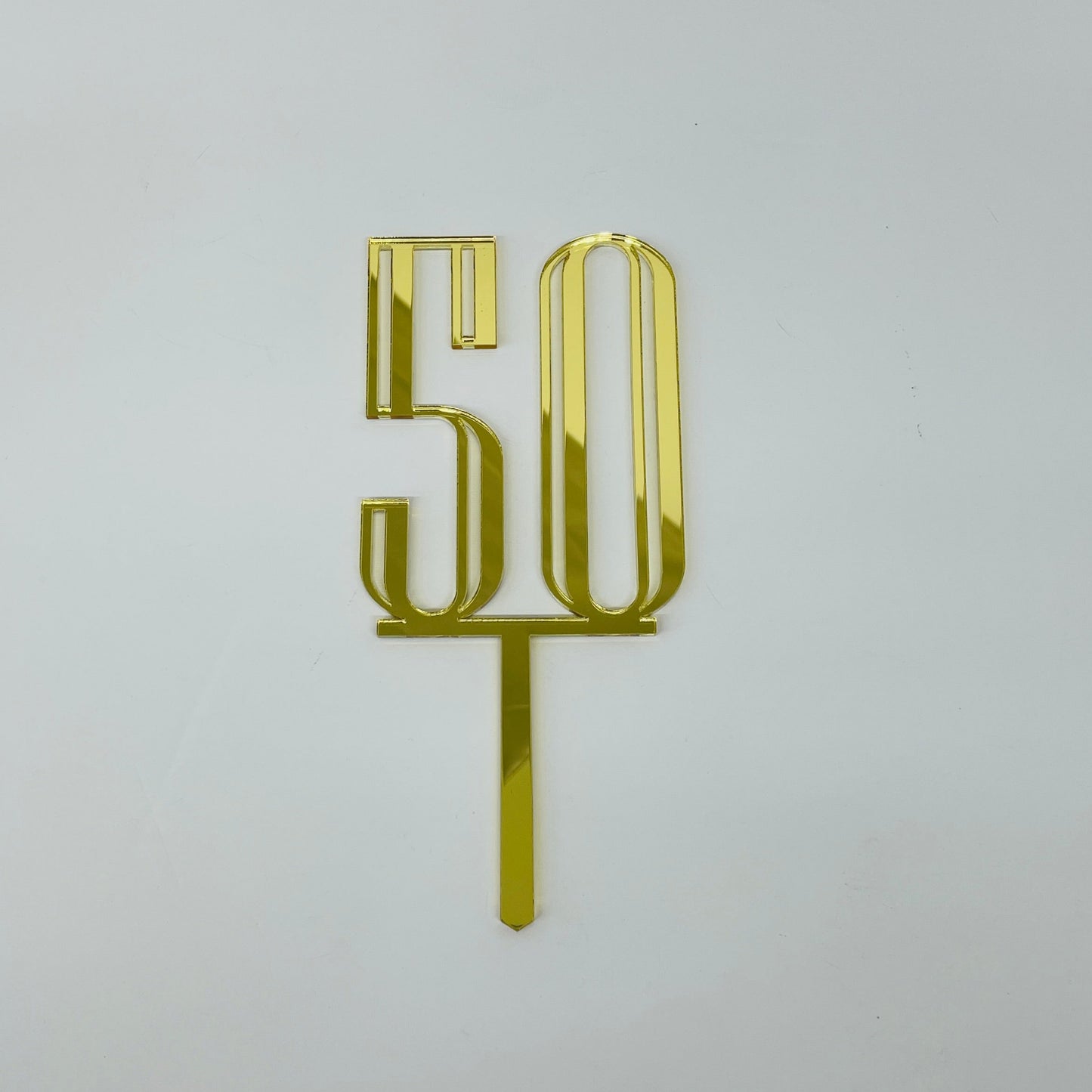 50TH BIRTHDAY ACRYLIC CAKE TOPPER