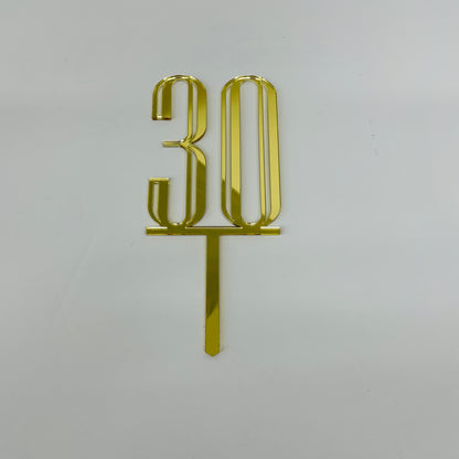 30TH BIRTHDAY ACRYLIC CAKE TOPPER