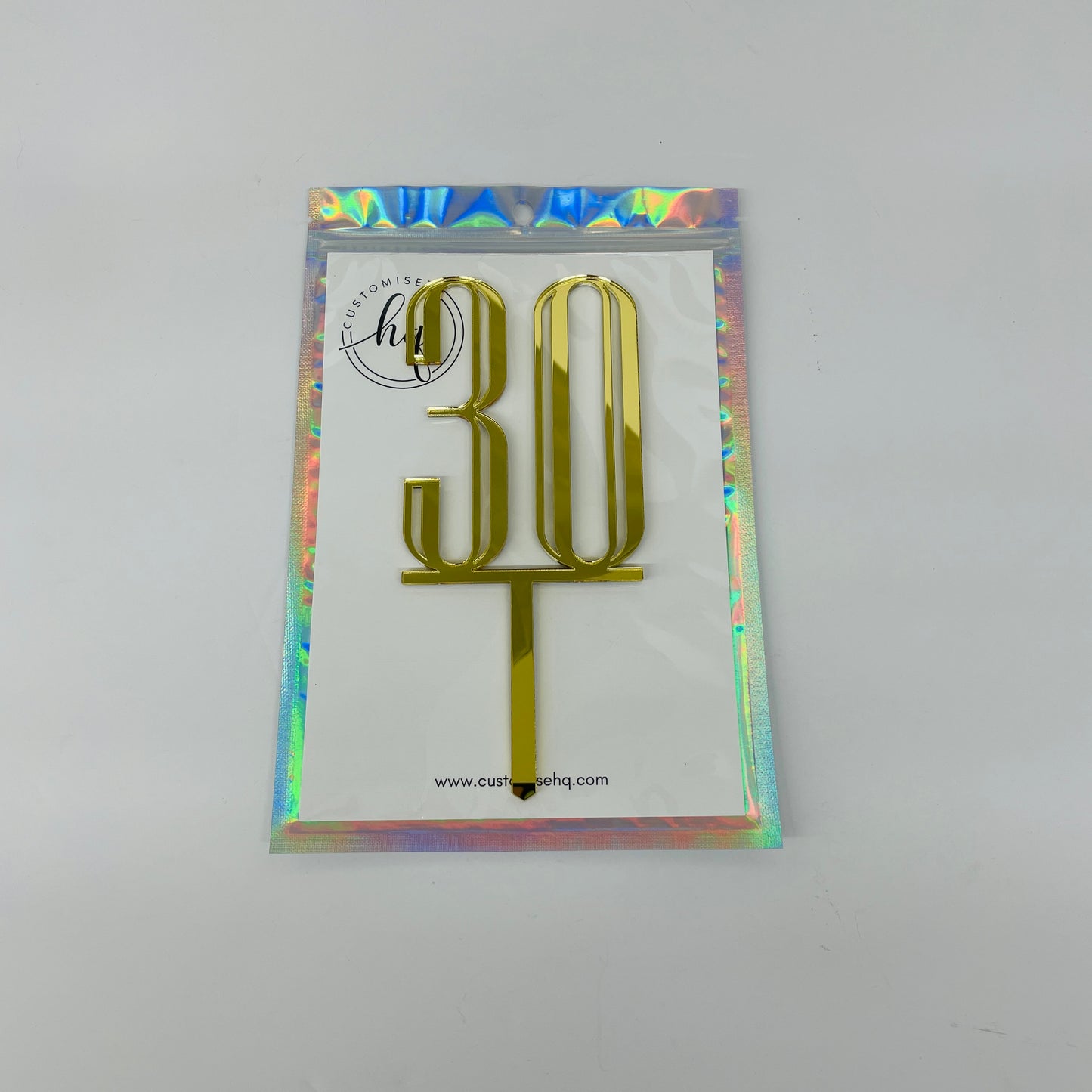30TH BIRTHDAY ACRYLIC CAKE TOPPER