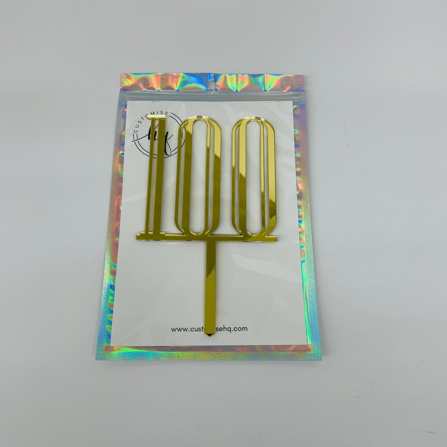 100TH BIRTHDAY ACRYLIC CAKE TOPPER