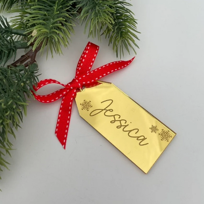 ACRYLIC CHRISTMAS GIFT TAGS