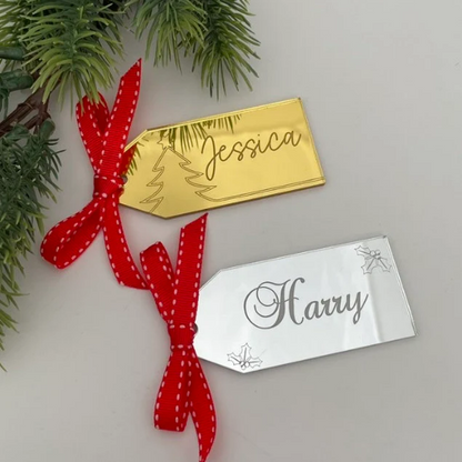 ACRYLIC CHRISTMAS GIFT TAGS