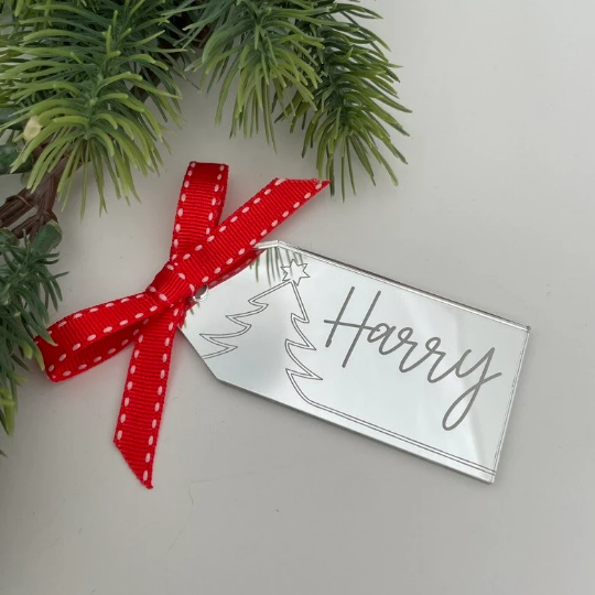 ACRYLIC CHRISTMAS GIFT TAGS