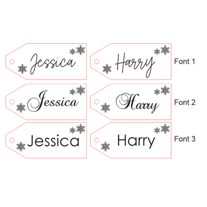 ACRYLIC CHRISTMAS GIFT TAGS
