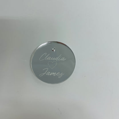 10 X PERSONALISED ACRYLIC NAME TAGS CUSTOM ORDERS