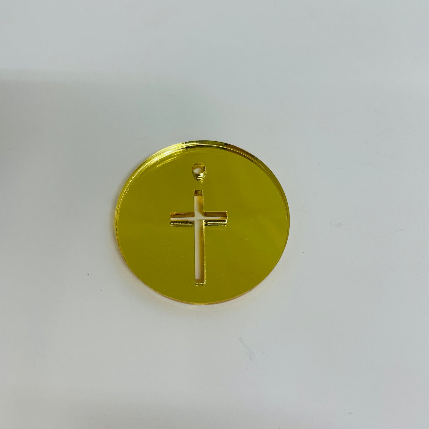 10 X ACRYLIC TAG CROSS CUT OUT