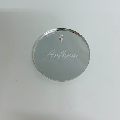 10 X PERSONALISED ACRYLIC NAME TAGS CUSTOM ORDERS