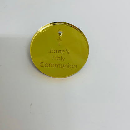 10 X PERSONALISED ACRYLIC NAME TAGS CUSTOM ORDERS