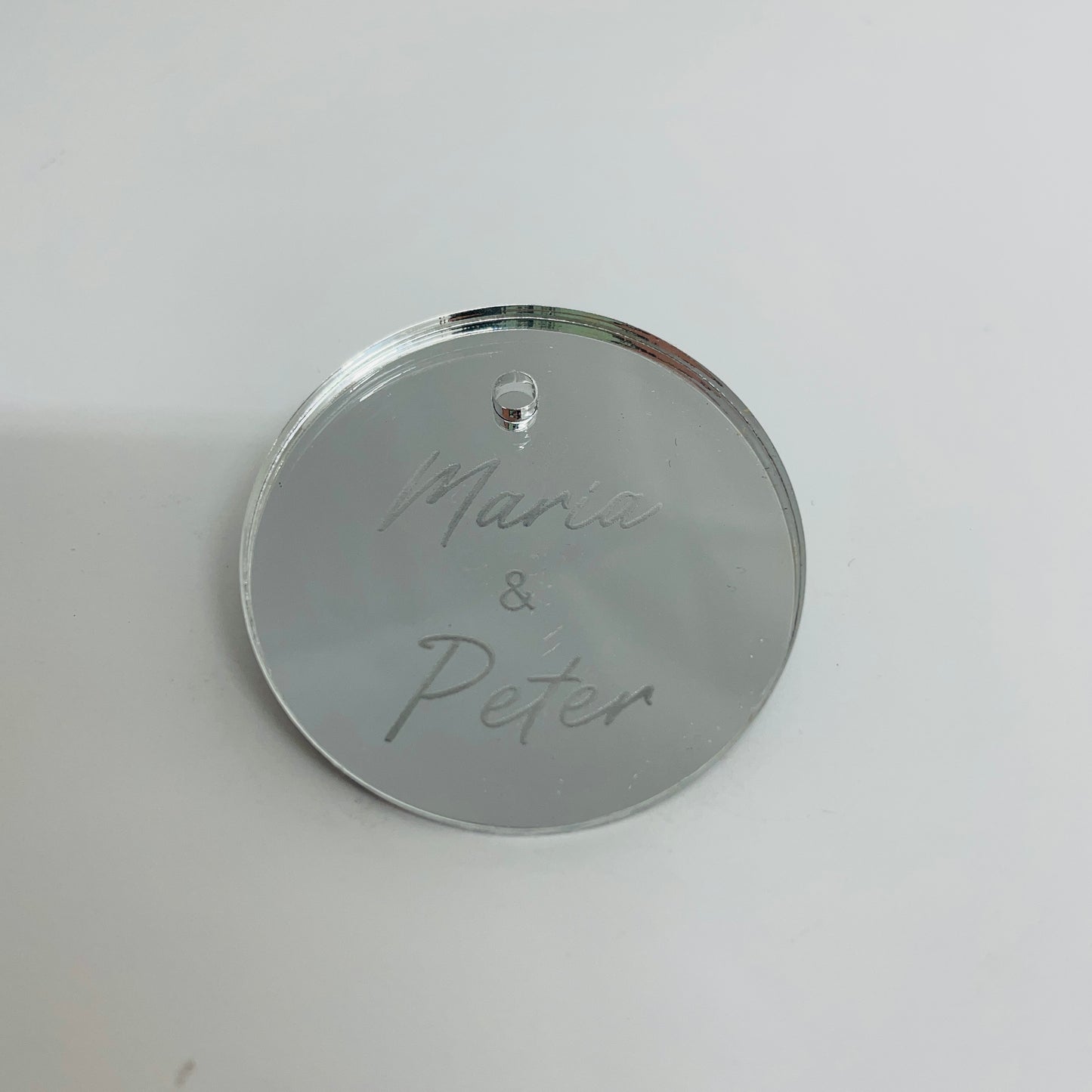 10 X PERSONALISED ACRYLIC NAME TAGS CUSTOM ORDERS