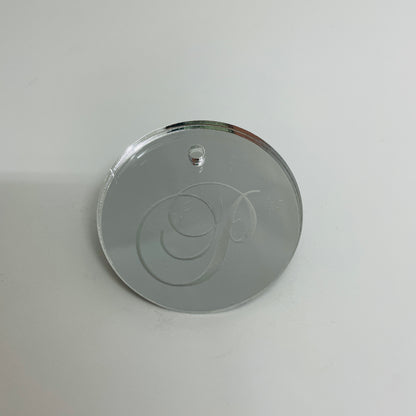 10 X PERSONALISED ACRYLIC INITIAL NAME TAGS