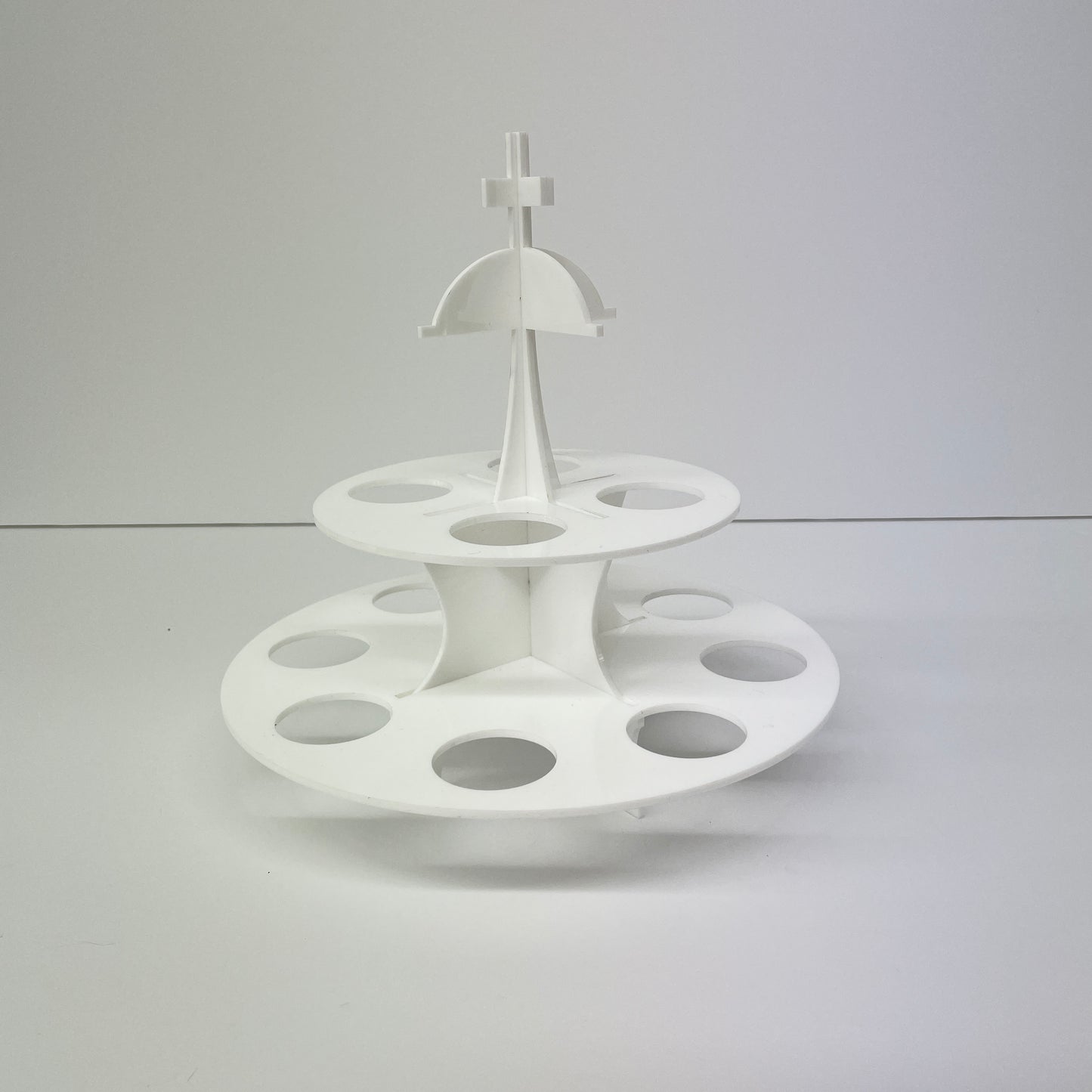 GREEK EASTER EGG STAND HOLDER ORTHODOX EASTER DISPLAY STAND WHITE